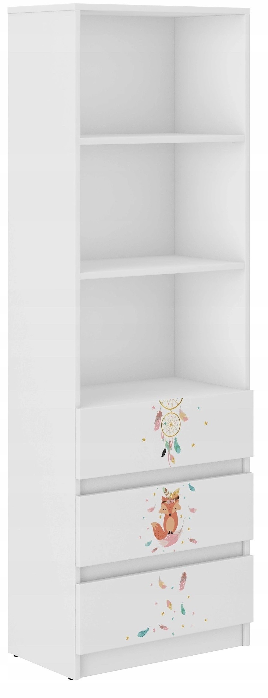 Dětský regál na hračky s milou liškou 180x33x60 cm