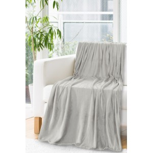 Hřejivá deka světle šedé barvy