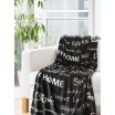 Moderní deka v černé barvě