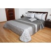 Elegantní stříbrné přehozy na postel s květinovým vzorem