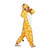 Kigurumi overal na spaní žluté barvy s motivem žirafy