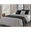 Oboustranné přehozy na postel černé barvy se vzorem