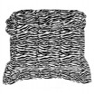 Černo bílá deka z mikrovlákna se vzorem zebra