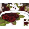 Bavlněné ložní povlečení s motivem červených růží