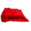 Červená deka na postel hrubá