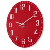 Nástěnné hodiny červené barvy