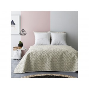 Přehoz na dvoulůžko přes postel béžovo krémové barvy 220 x 240 cm