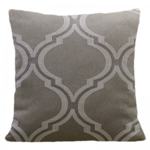 Dekorační povlak na polštář s moderním vzorem v šedé barvě