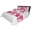Růžový romantický přehoz na postel