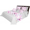 Přehoz na postel s růžovým vzorem