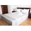 Přehoz na postel v elegantní bílé barvě s prošívaným vzorem
