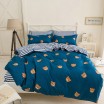 Oboustranné povlečení na postel pro děti v tmavě modré barvě
