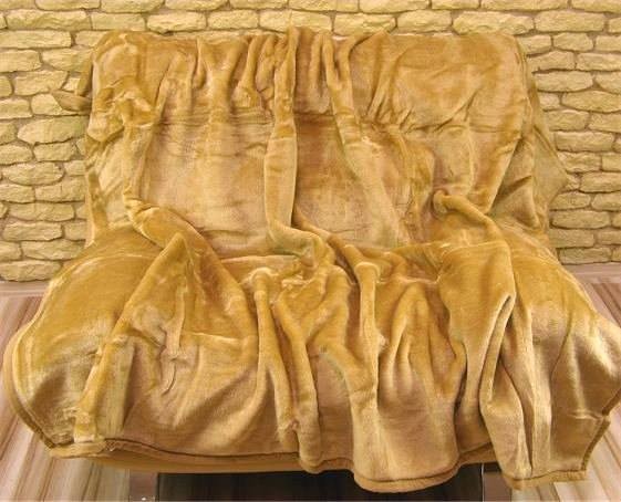 Originální teplé deky pískové barvy