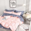 Kvalitní jednoduché povlečení do ložnice v růžové barvě s bílými hvězdičkami