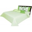 Nádherný prošívaný přehoz zelené barvy na manželskou postel