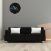 Elegantní lesklé hodiny do obývacího pokoje v černé barvě