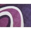 Velký koberec fialové barvy s vlnkami
