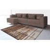 Moderní hnědo krémový koberec do obýváku