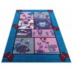 Stylový koberec pro děti tyrkysově fialový