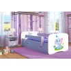 Modrá postel do dětského pokoje se sloníkem