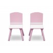 Holčičí set stolku a židlí v růžové barvě