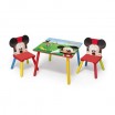 Dřevěný dětský set stůl a židle Mickey Mouse