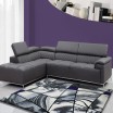 Vzorovaný kusový koberec do obýváku šedě fialový