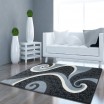 Elegantní šedý koberec do pokoje