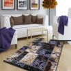 Moderní koberec v hnědo fialové barevné kombinaci