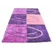 Shaggy koberec fialový obdélník