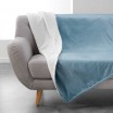 Kožešinová deka jednobarevná modrá AUSTRAL