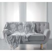 Luxusní deka šedé barvy s lapačem snů HOMEA