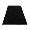 Černý SHAGGY koberec s dlouhým vlasem