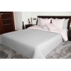 Přehoz na postel růžovo šedý oboustranný prošívaný