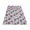 Béžový koberec se vzorem hvězdiček