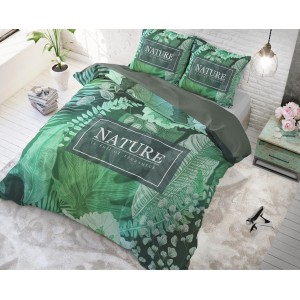 Zelené povlečení na postel z bavlny ORGANIC NATURE 200x220 cm