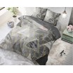 Moderní šedé povlečení na postel s trojúhelníkovým vzorem TRIANGLE