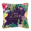 Luxusní pestrobarevný polštář s tropickým motivem 45x45 cm