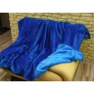 Hrubá teplá deka modré barvy