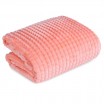 Stylová teplá deka korálově růžové barvy