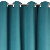 Luxusní zatemňovací hotové závěsy na okna v tyrkysové barvě 140 x 250 cm