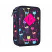 Školní taška batoh pro dívky v tříčlenné sadě s motivem koček