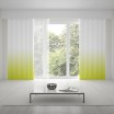 Designové závěsy do obýváku v trendy ombré žluto zeleném provedení