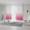 Dekorativní závěsy do obýváku v růžové barvě s módním ombré efektem