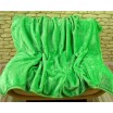 Luxusní teplé deky s potiskem jasno zelené barvy