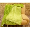 Originální teplé deky s potiskem světle zelené barvy