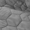 Moderní jednobarevný přehoz na postel šedé barvy