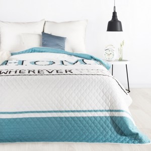 Luxusní barevný přehoz na postel s jemným prošíváním