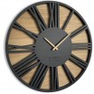 Luxusní dřevěné hodiny s průměrem 50cm ROMAN LOFT