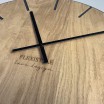 Velké dřevěné hodiny v hnědé barvě 60cm